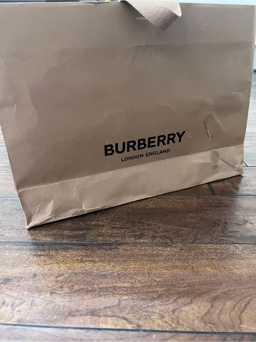 Burberry Tan Canvas Tote with Matching Straps